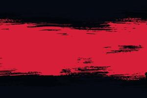 Red grunge texture on black background. Red grunge banner vector