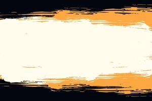 White and yellow grunge overlay texture on black background vector