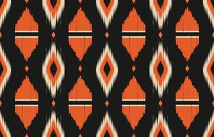 Ethnic abstract ikat art. Aztec ornament print. geometric ethnic pattern seamless color oriental. Design for background ,curtain, carpet, wallpaper, clothing, wrapping. vector