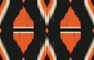 Ethnic abstract ikat art. Aztec ornament print. geometric ethnic pattern seamless color oriental. Design for background ,curtain, carpet, wallpaper, clothing, wrapping. vector