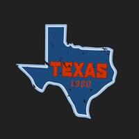 Texas Vintage sticker design perfect for print, apparel, etc vector