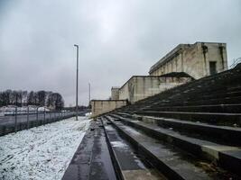 Remnants of the German megalomania in the Third Reich, the main stand on the Zeppelin field in Nuremberg photo