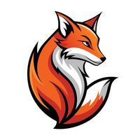 Red Fox Mascot Logo Design vector