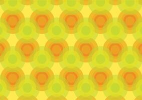Retro overlapping circles pattern vector