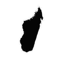 Map of Madagascar. Madagascar Map on white background. vector