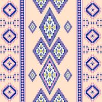 Geometric Ethnic pattern, Native American indian tribal fabric, Seamless pattern in folk and navajo Aztec geometric art vector