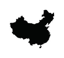 Map of China. China Map on white background. vector