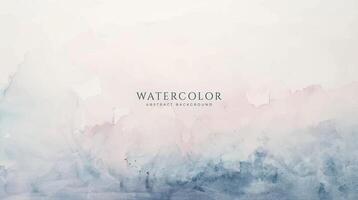 Abstract horizontal watercolor background. Neutral light colored empty space background illustration vector