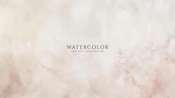 Abstract horizontal watercolor background. Neutral light colored empty space background illustration vector