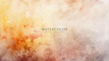 Abstract horizontal watercolor background. Neutral light colored empty space background illustration vector
