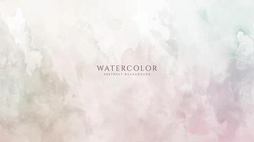 Abstract horizontal watercolor background. Neutral light colored empty space background illustration vector