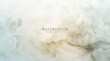 Abstract horizontal watercolor background. Neutral light colored empty space background illustration vector