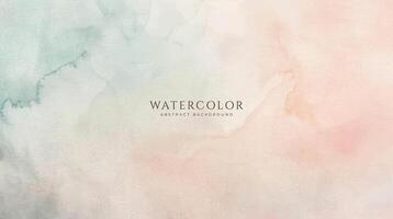 Abstract horizontal watercolor background. Neutral light colored empty space background illustration vector