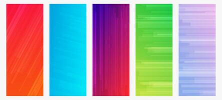 Modern colorful gradient background with lines vector