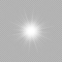 Light effect of lens flares vector