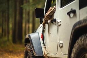 Sport Utility Vehicle Off-Roading Adventure Theme. photo