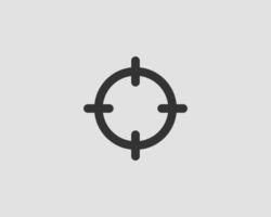 Target icon weapon style vector