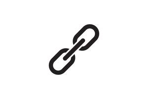 Chain link icon. Connection sign illustration. Linked interface design. vector