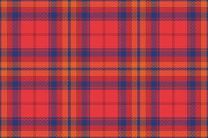 Plaid background, check seamless pattern in red. fabric texture for textile print, wrapping paper, gift card or wallpaper. vector
