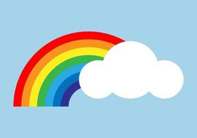 Rainbow illustration. Colorful abstract design. Color graphic symbol rain bow. vector