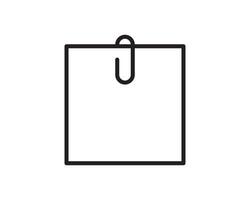Note icon sign. Paper message or document page. vector
