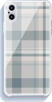 Smartphone cover design mockup. Template geometric pattern for mobile phone back part. Flat design. vector