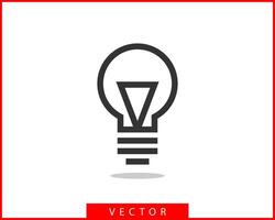 Light bulb icon . Llightbulb idea logo concept. Lamp electricity icons web design element. Led lights isolated silhouette. vector