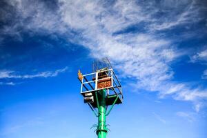 Signal Light at Suroloyo, Central Java, 2017. photo