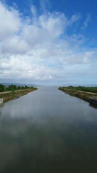 aerial view of Limboto Lake, Gorontalo-Indonesia photo