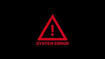 Digital system error and noise glitch video