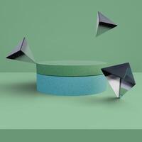3D Render of minimal scene for product display presentation with elegant color for your design photo