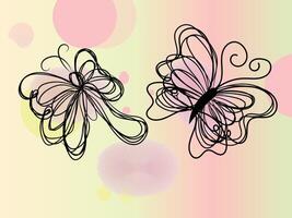 Hand drawn stencil element collection vector
