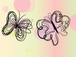 Hand drawn stencil element collection vector