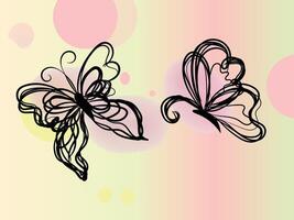 Hand drawn stencil element collection vector