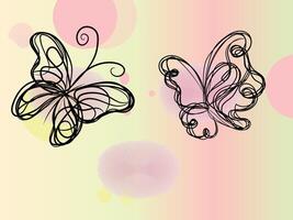 Hand drawn stencil element collection vector