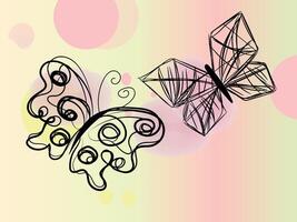 Hand drawn stencil element collection vector