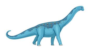 Paralititan prehistoric dinosaur, sauropod dino vector