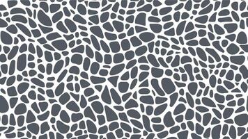 Mosaic pebble stone floor pattern, rock background vector