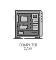 Computer software thin line icon or symbol vector