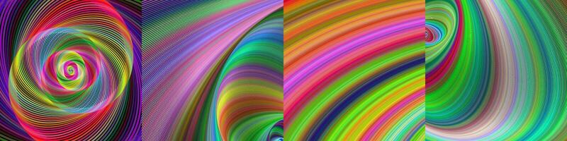 Abstract digital art background collection vector