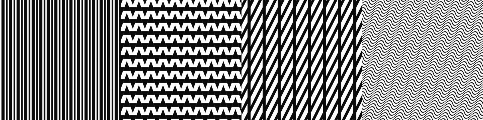 Black and white pattern collection