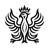 Luxury Griffins logo or modern line icon. line art and icon design with bold outline. Black and white Pixel Perfect minimalistic symbol isolate white background. Creative logotype vector