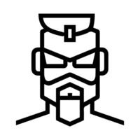 Power Man logo or modern line icon. line art and icon design with bold outline. Black and white Pixel Perfect minimalistic symbol isolate white background. Creative logotype vector