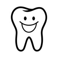 Dentist logo or modern line icon. line art and icon design with bold outline. Black and white Pixel Perfect minimalistic symbol isolate white background. Creative logotype vector