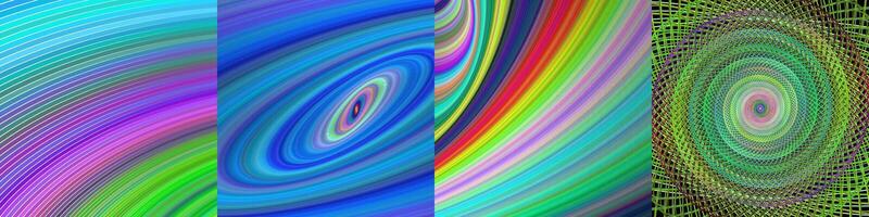 Abstract digital art background collection vector