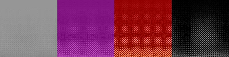 Halftone abstract background pattern set vector