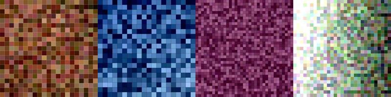 Abstract square mosaic pattern background set vector