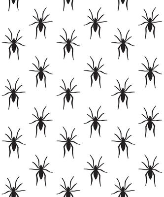 Seamless pattern of hand drawn spider