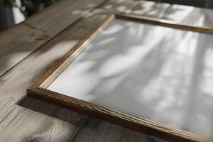 Premium Quality Poster Frame Close Up 3D Rendered Photo Mockup