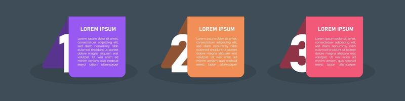 Infographic Design Template. Process Infographic concept with 3 step. For your business presentation, banner, flow diagram, and process diagram. vector